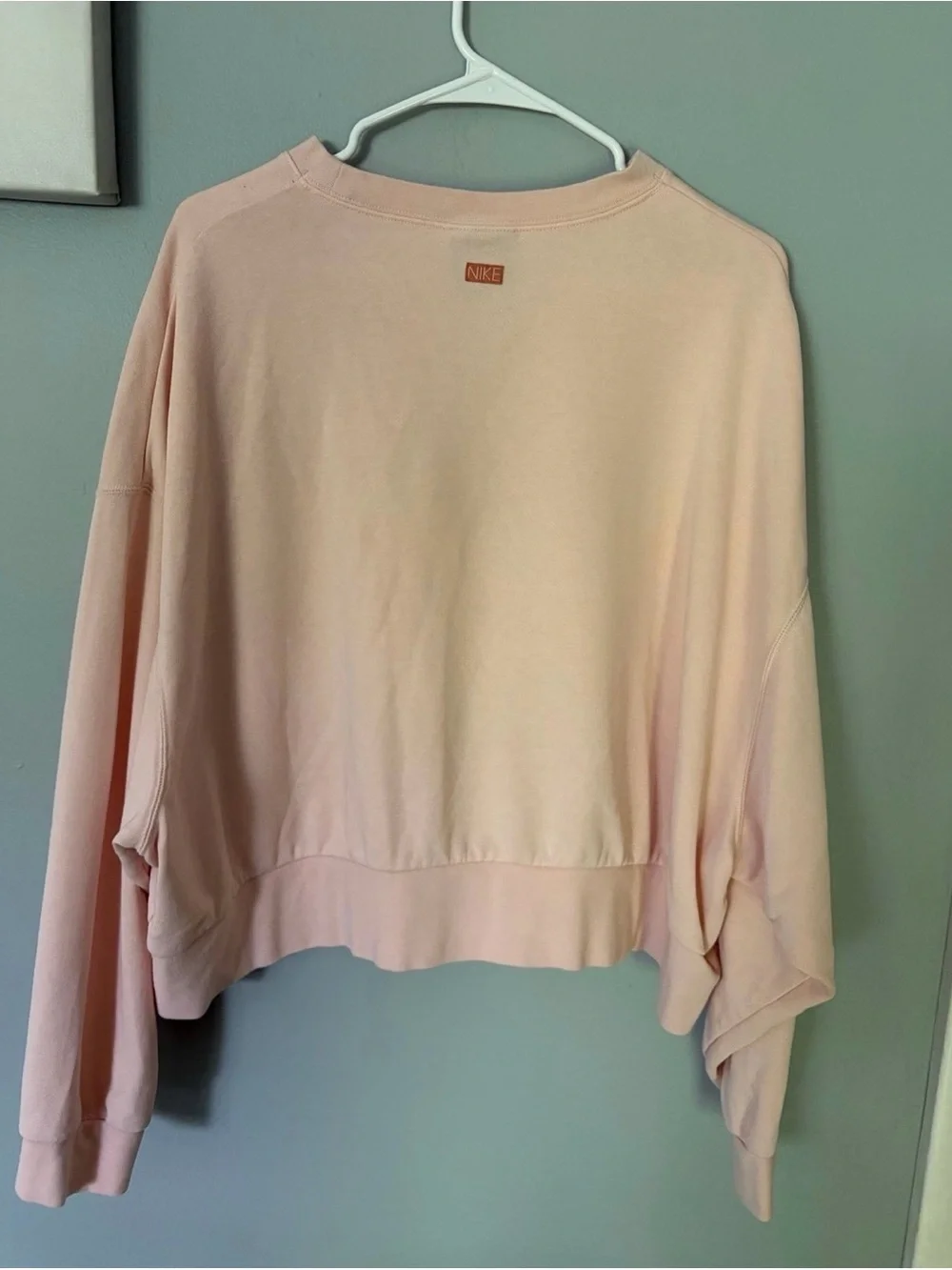 Nike Sportswear Femme Oversized Cropped French Terry Crewneck Sweatshirt Pink L